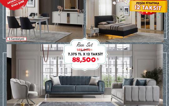 ROSE DÜĞÜN PAKETİ (PEŞİN.FİYATINA 12TAKSİT)